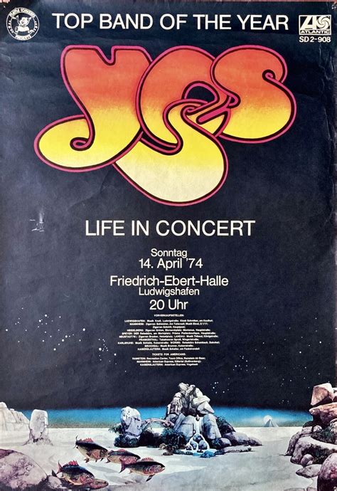 Yes Concert Poster 1441974 Ludwigshafen Friedrich Ebert Halle ⋆ Popdom