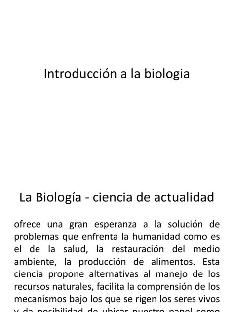 Introducción A La Biologia Clase 04 Pdf Método Científico Biología