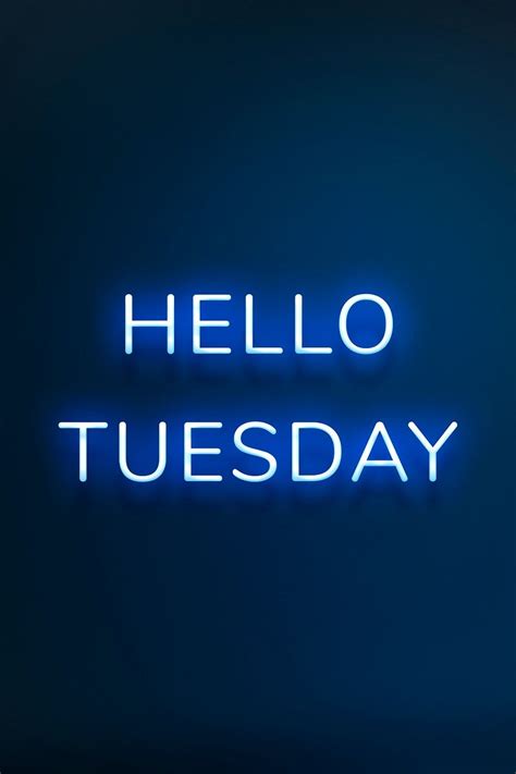 Hello Tuesday Capital Letters Download Free Images Business Tools