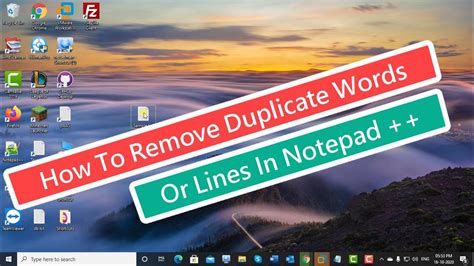 How To Remove Duplicate Words Or Lines In Notepad Tutorial Youtube