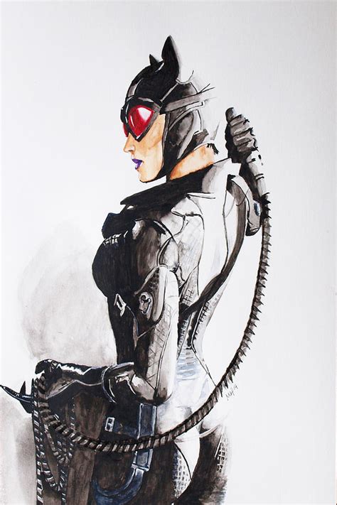 Arkham City Catwoman Painting By Martin Putsey