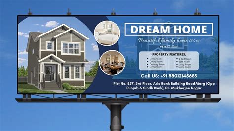 How To Make Flex Banner Design In Coreldraw Dream Home Banner Design