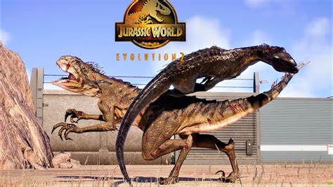 Dinosaur Battle Indoraptor Vs Scorpios Rex Jurassic World Evolution