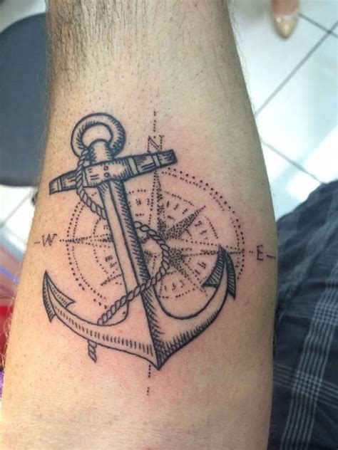 Anchor Tattoo On Arm Anchor Compass Tattoo Small Compass Tattoo