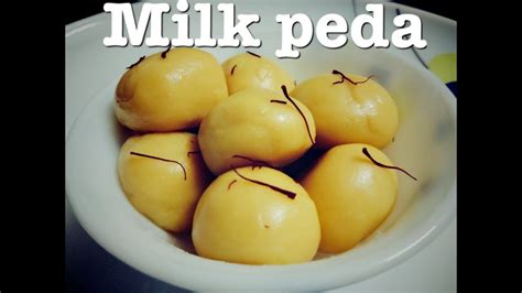 Milk Peda Recipe With Condensed Milk And Milk Powder Youtube