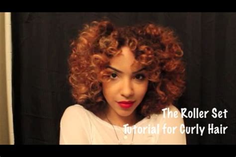 i love her hair yt lipstickncurls rollerset curly hair styles natural hair styles natural