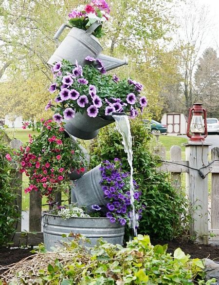 15 Wonderfull Diy Stacked Flower Pots