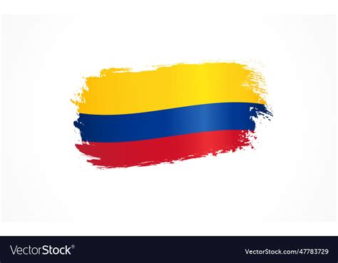 Colombia Grunge Flag Royalty Free Vector Image