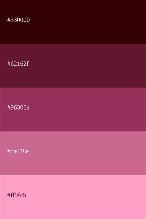 Paleta De Cores Bordo