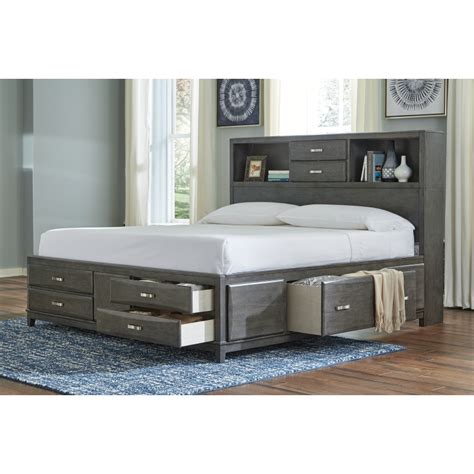 Caitbrook California King Storage Bed With 8 Drawers B476b7 By