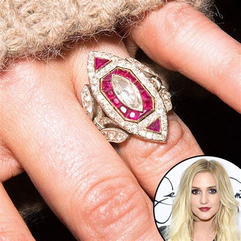 Photos From Truly Unique Celebrity Engagement Rings