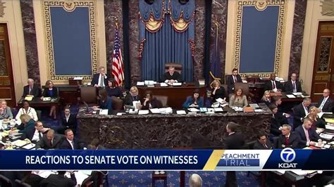 Reactions To Senate Witness Vote Youtube