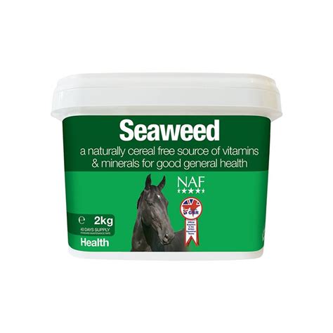 A multivitamin supplement for horse's aids diets lacking certain nutrients due to their environment and/or workload. NAF SEAWEED Equestrian Horse Supplements Pure Natural ...