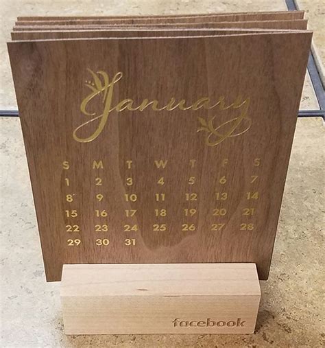Custom Wood Calendar