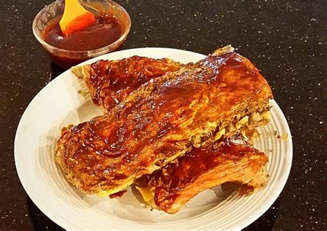 Place pork loin into oven, turning and basting with pan liquids. Baby Back Pork Ribs, Oven Roasted and Fall Off the Bone Tender Recipe by fenway - Cookpad