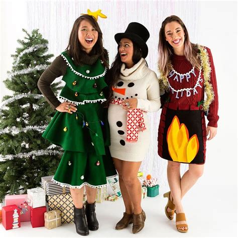 Skip The Sweater And Diy An Ugly Sweater Dress This Holiday Brit Co