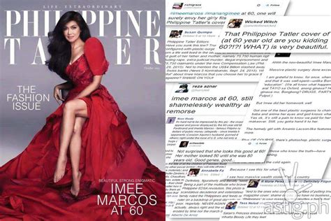 Imee Marcos At 60 Netizens Praise Rage Over Controversial Magazine
