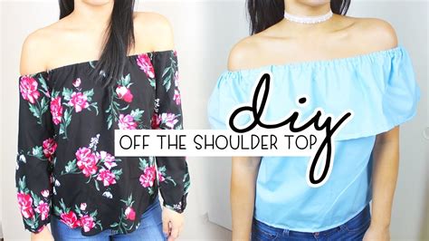 Check spelling or type a new query. DIY Off The Shoulder Tops