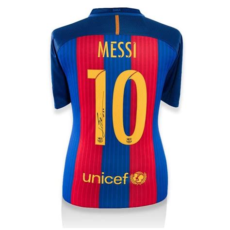 Lionel Messi Signed Barcelona Shirt 20162017 Number 10 Genuine