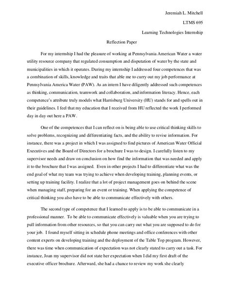 Example Of A Reflection Paper On An Interview Research Paper Proposal