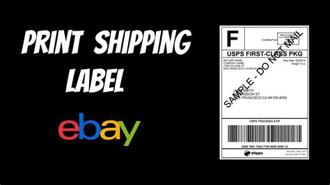 How To Print Your Shipping Label Ebay 2021 Youtube