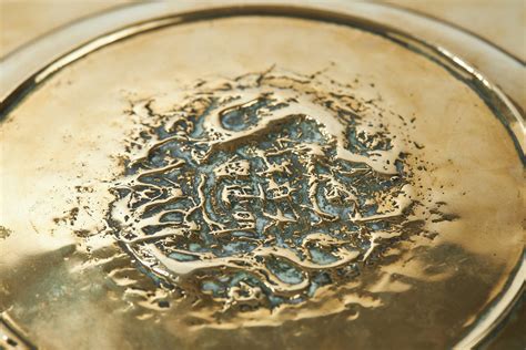 Pair Of Antique Hand Engraved Brass Chinese Plates Etsy Norway