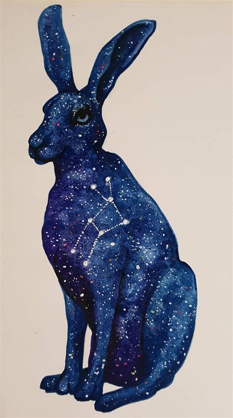 Hare Star Animal Constellation Cards And Prints Lepus Etsy