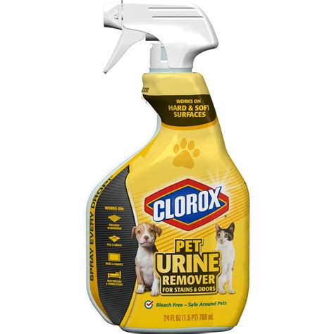 Clorox Pet Urine Remover For Stains And Odors Spray Bottle 24 Oz