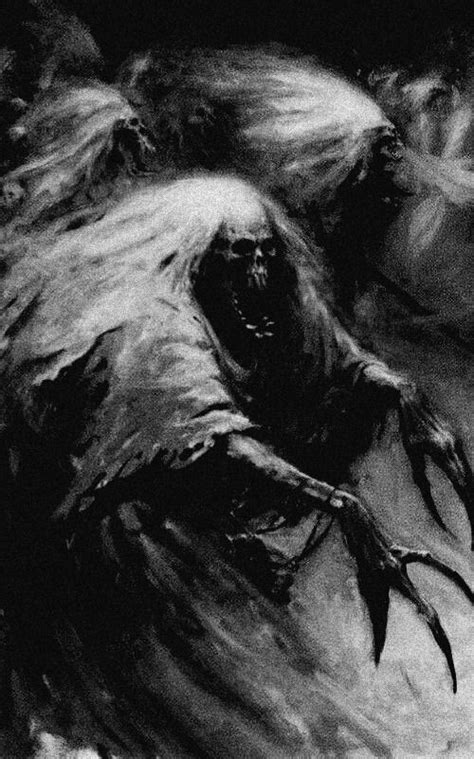 A Black And White Photo Of A Monster With Its Mouth Open In The Dark Water