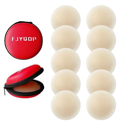 FJYQOP Silicone Nipple Covers 5 Pairs Women S Reusable Adhesive