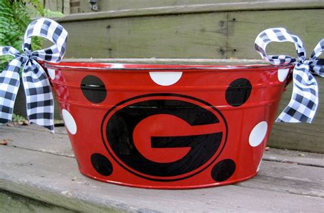 You can find university of georgia football and basketball apparel for men, women and kids bulldog fans. Personalized metal tub-assorted colors available ...