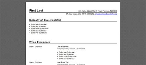 15 Free Html Templates For Creating Resumes Simple Resume Format