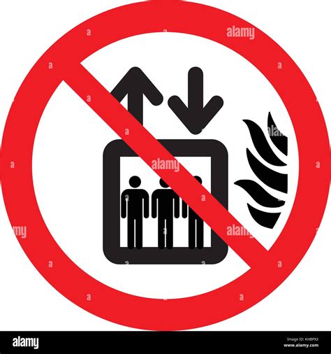 Do Not Use Lift In The Event Of Fire Do Not Use Elevator Sign In Case
