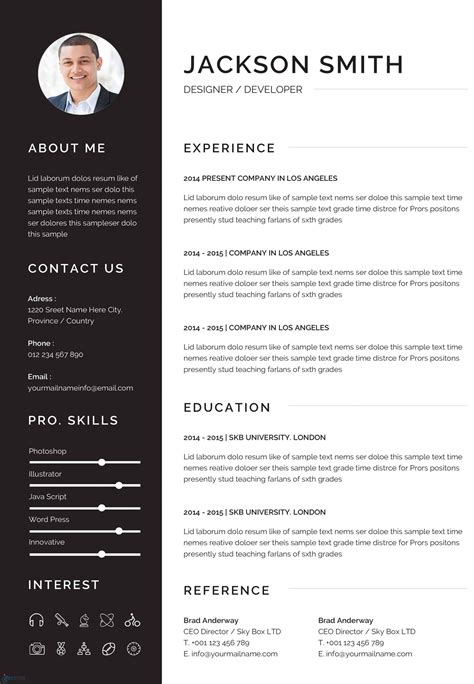 Contoh resume terbaik adalah yang mampu memikat hati pada pandang pertama. Exemple de CV Sobre et Coloré à Télécharger au Format Word