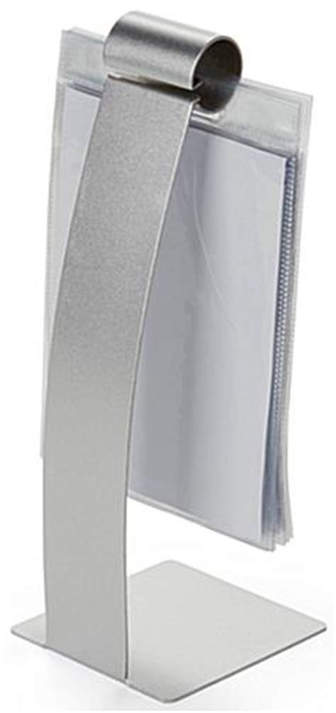 stainless steel flip menu stand top loading design