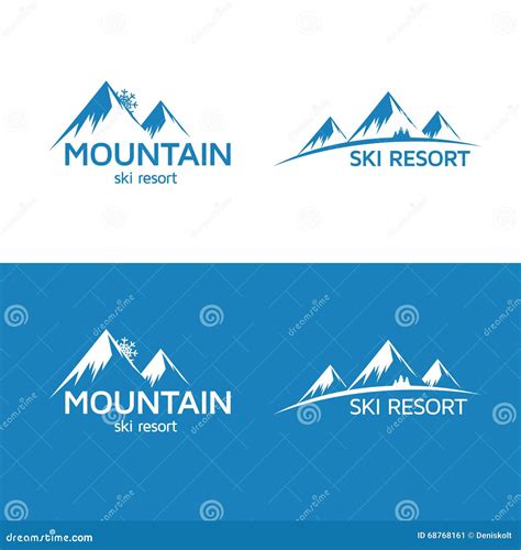 Ski Resort Logo Stock Vector Illustration Of Season 68768161