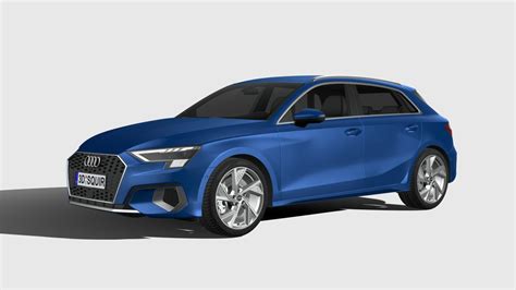 Audi A3 2021 Buy Royalty Free 3d Model By Squir3d 2ac76a1