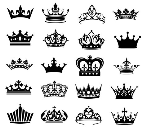 Digitalfil Royal Crown Svgcut Filessilhouette Clipartvinyl Files