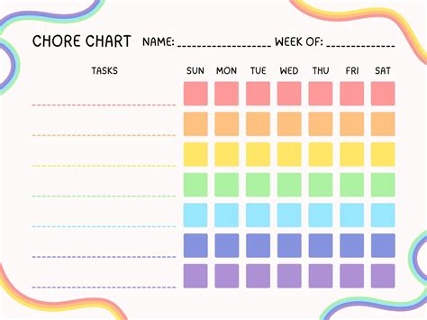 Weekly Chore Checklist Template