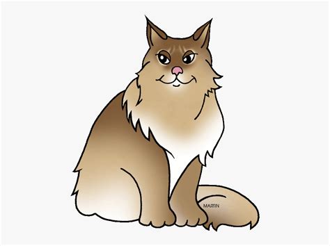 Free United States Clip Art By Phillip Martin State Maine Coon Cat