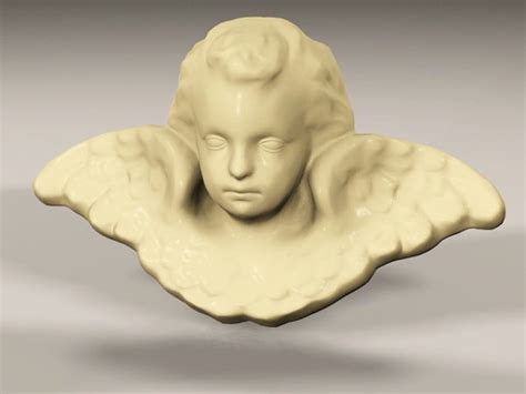 Cherub Head Statue Free 3d Model Max Vray Open3dmodel