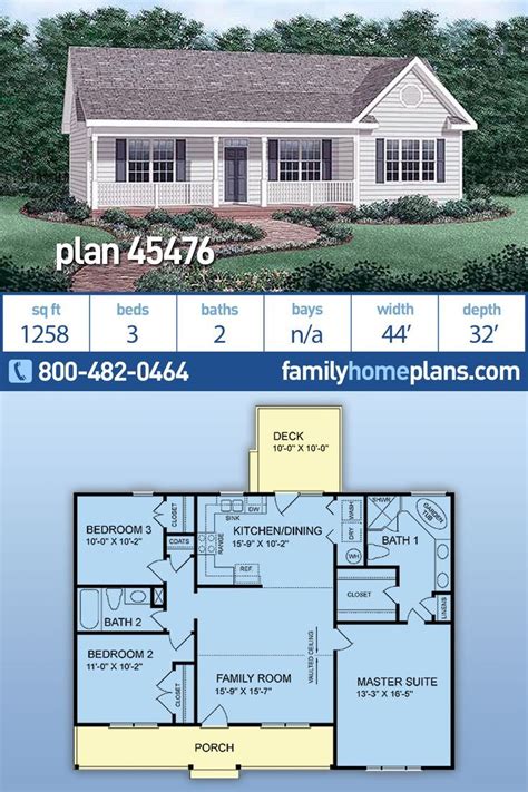 Simple 3 Bedroom Home Plan Under 1300 Sq Ft Affordable And Efficient