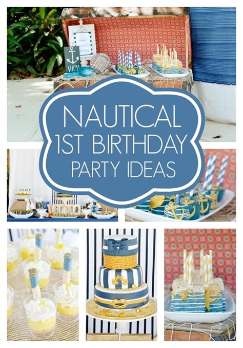 Nautical First Birthday Party Pretty My Party