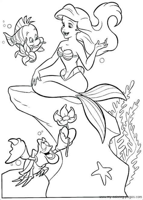 Elsa Mermaid Coloring Pages At Free Printable