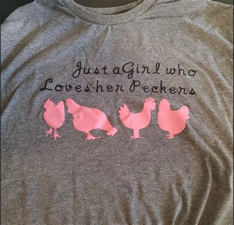 just a girl who loves her peckers shirt etsy uk