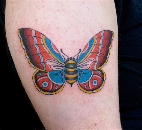 Butterfly Leg Traditionalamericana Tattoo Slave To The Needle