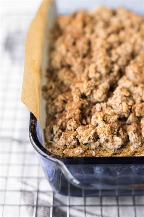 Stir until there are no more dry streaks of flour. Vegan Pumpkin Coffee Cake - Fooduzzi