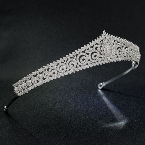 Classic Cubic Zirconia Wedding Bridal Tiara Crown Women Girl Hair Jewelry Accessories Rhinestone