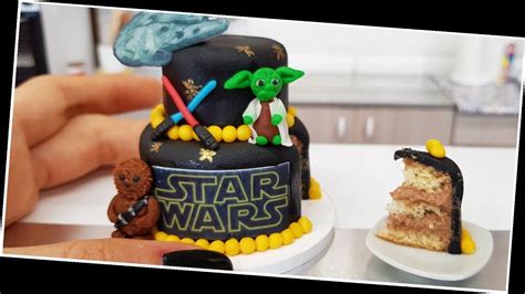 Mini Star Wars Cake Real Mini Cake Jennys Mini Cooking