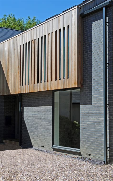Timber Cladding And Grey Brick Extension By La Hally Architect Grey